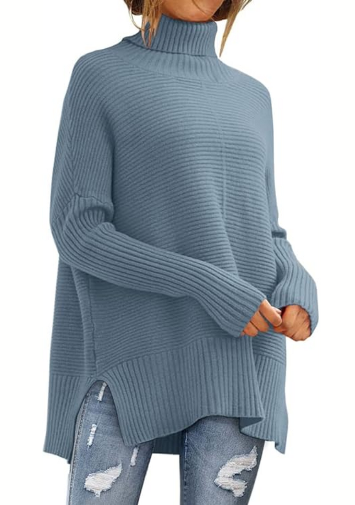 Ambra High Neck Knitted Sweater, view 9 - Elena Harper