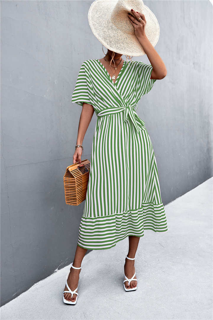 Mary - Striped Maxi Dress