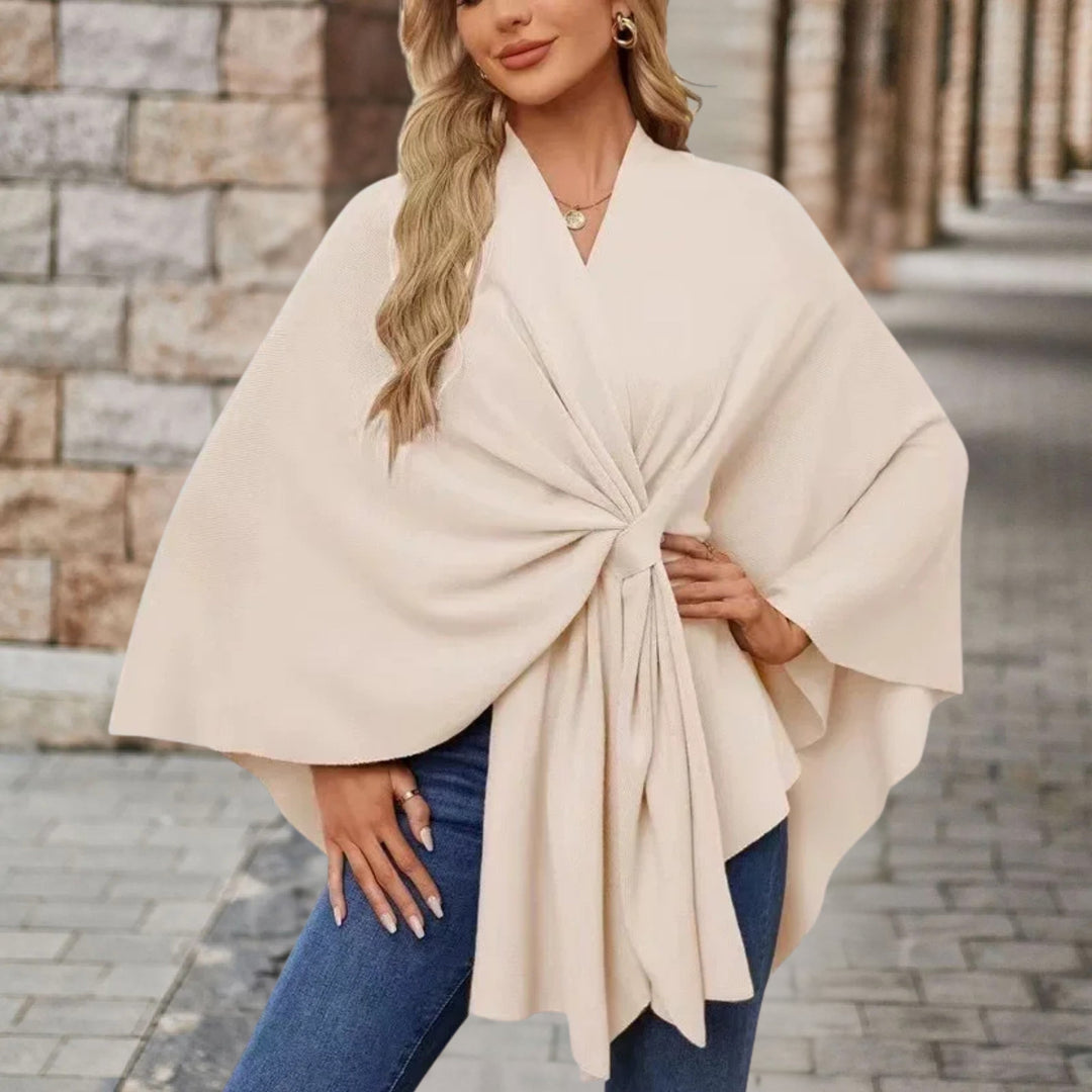 Veronika | Women's Cape-Style Top with Front Knot