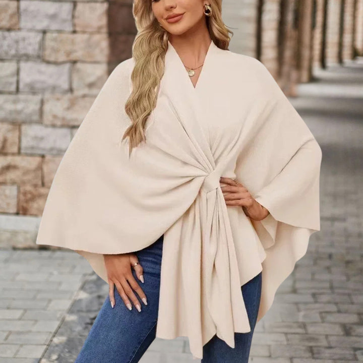 Veronika | Women's Cape-Style Top with Front Knot
