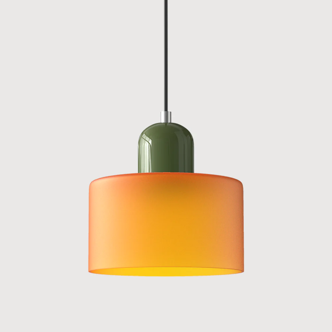 Retro Glass Pendant Lamp with Adjustable Cord
