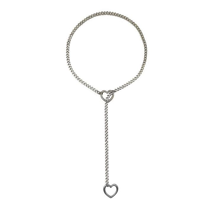 Gothic-Punk Heart-Shaped Necklace