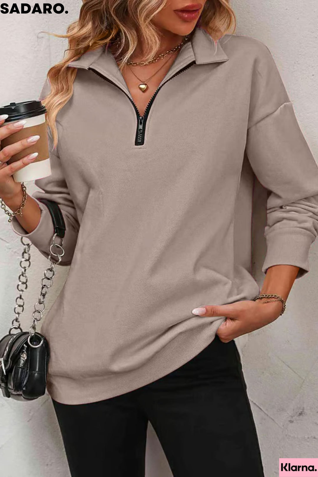 Hanna Zipper Sweatshirt - Elena Harper
