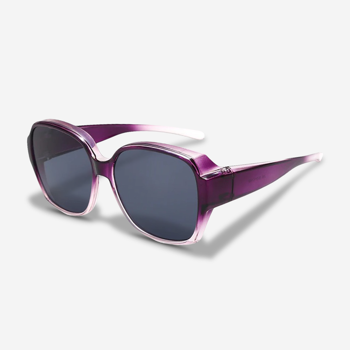 ClipShades Elegant Overlay Sunglasses for Glasses Wearers, view 10 - Elena Harper