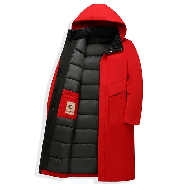 Men's Hooded Long Coat | Ultimate Winter Warmth & Style