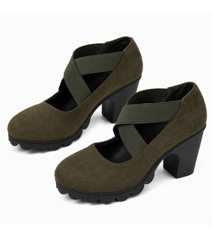 Mary Jane | Heeled Shoes with Elastic Straps