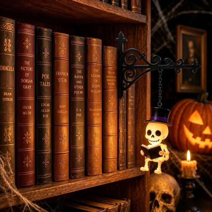 Halloween Ghost & Lantern Bookshelf Light