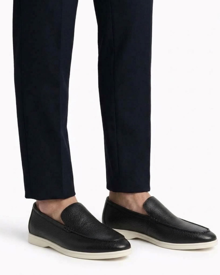 Slip-On Loafers with Stitching for Men