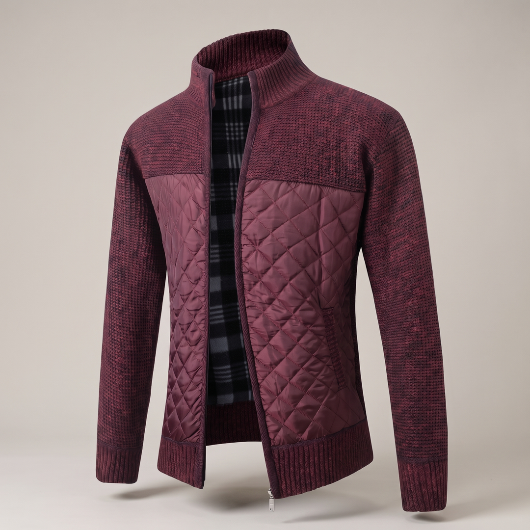 Maximilian | Elegant Quilted Jacket with Zipper