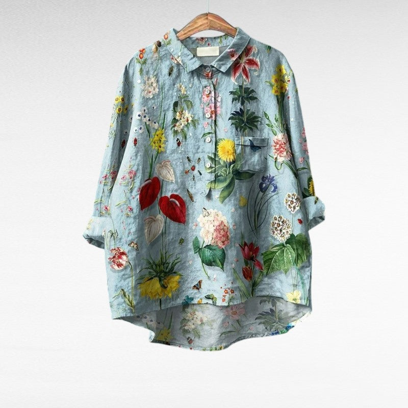 Audrey Elegant Breezy Summer Blouse - Elena Harper