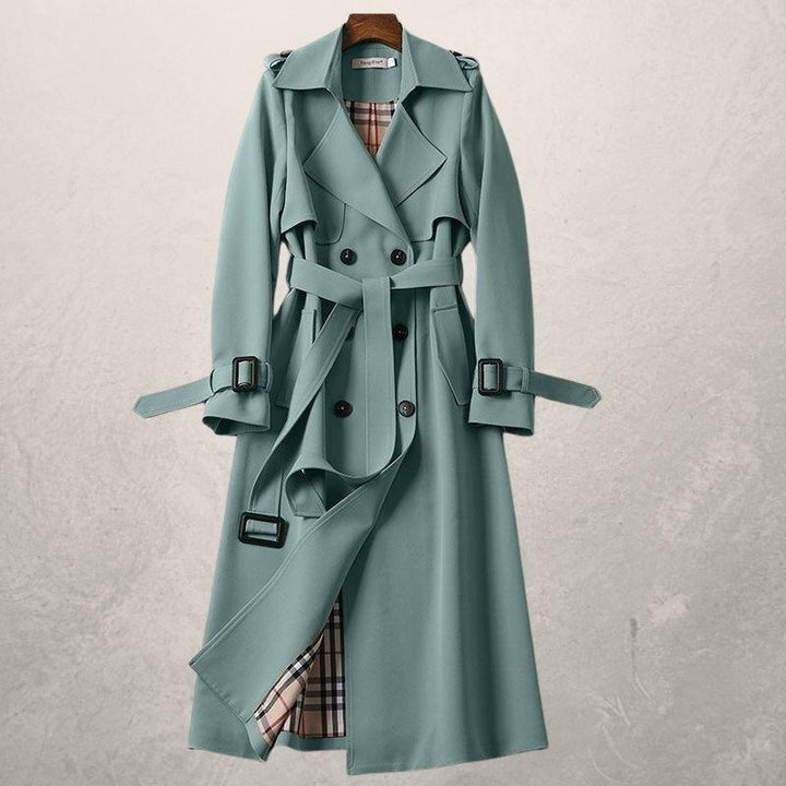 Women's Double Breasted Trench Coat - Timeless & Versatile Style