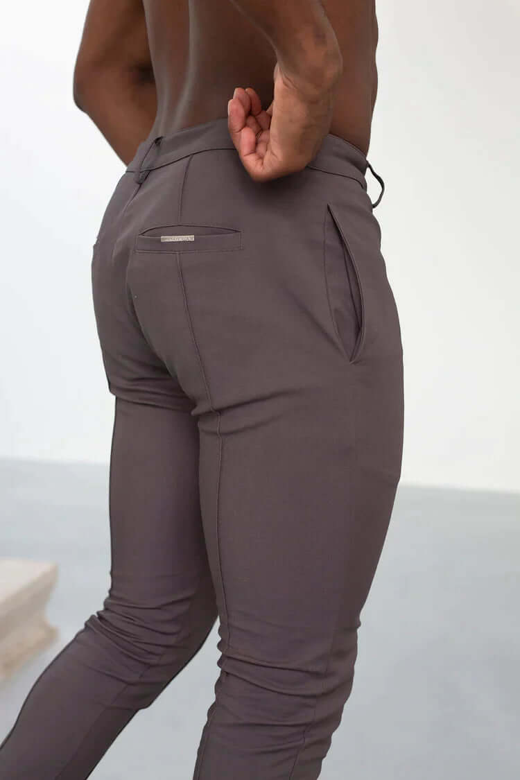 Men's Slim Fit Long Trousers Stylish & Comfortable, view 9 - Elena Harper