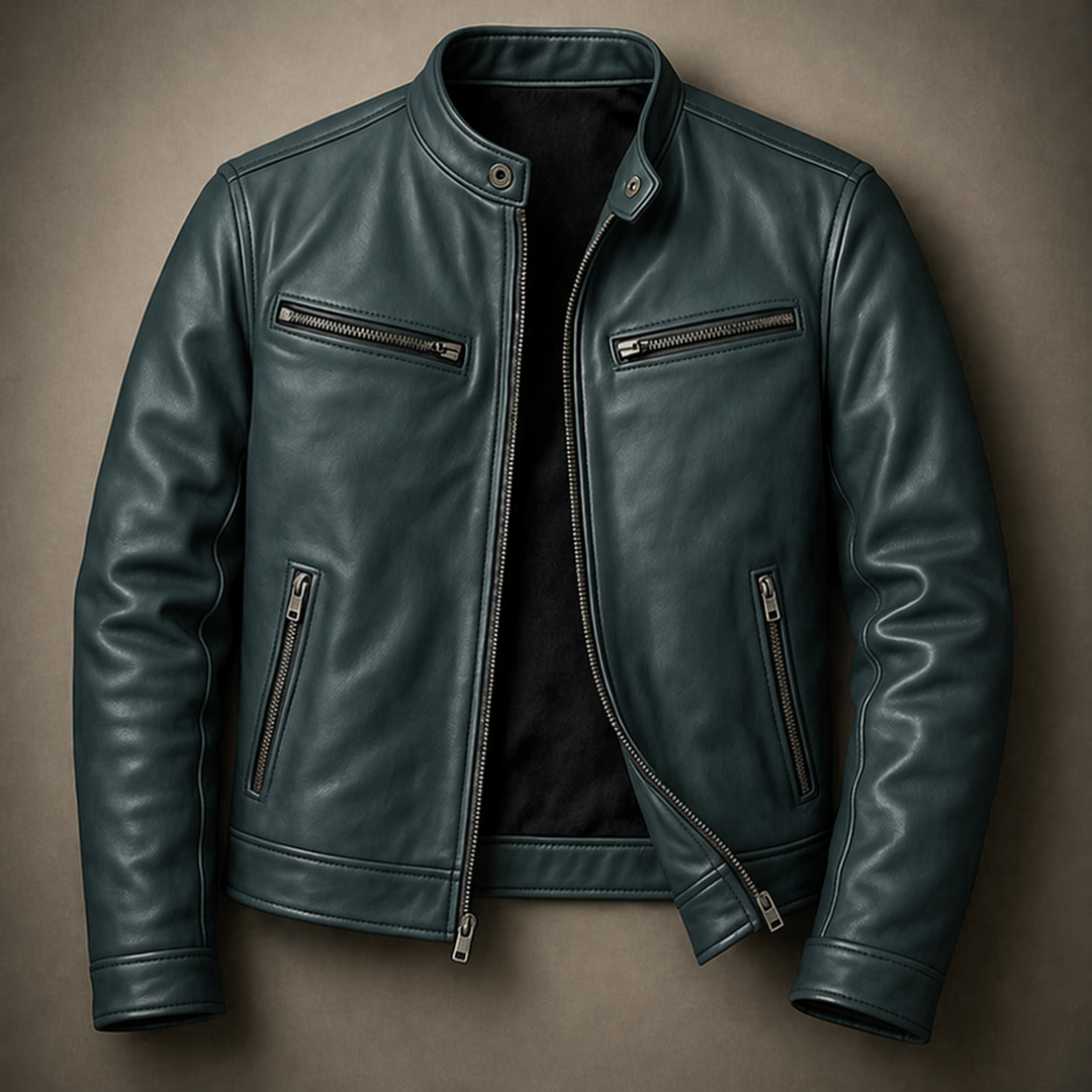 Men's Slim Fit Jacket – With Zipper, Suitable for Spring and Summer