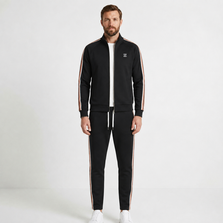 Striped Two-Piece Jogger Tracksuit For Men