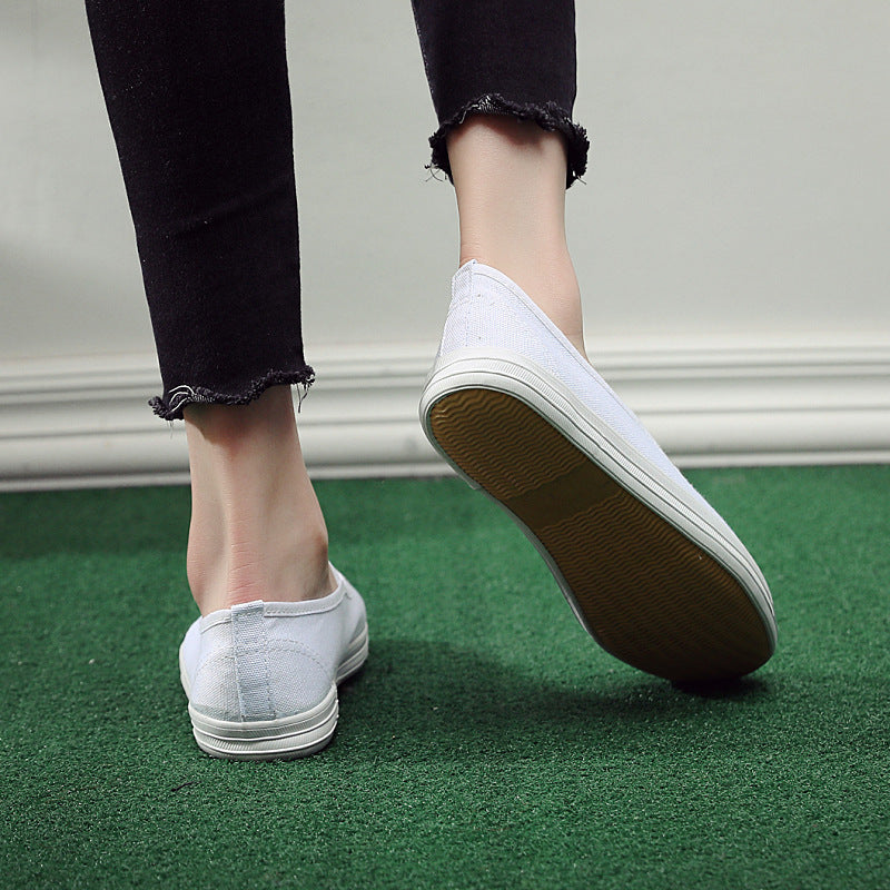 Women's Comfortable Slip-On Sneakers with Elastic Straps EB