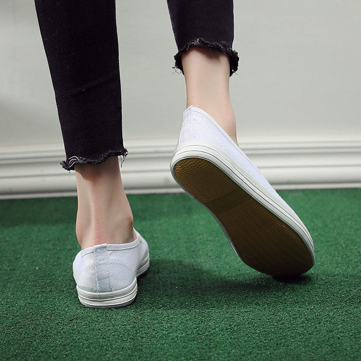 Women's Comfortable Slip-On Sneakers with Elastic Straps EB