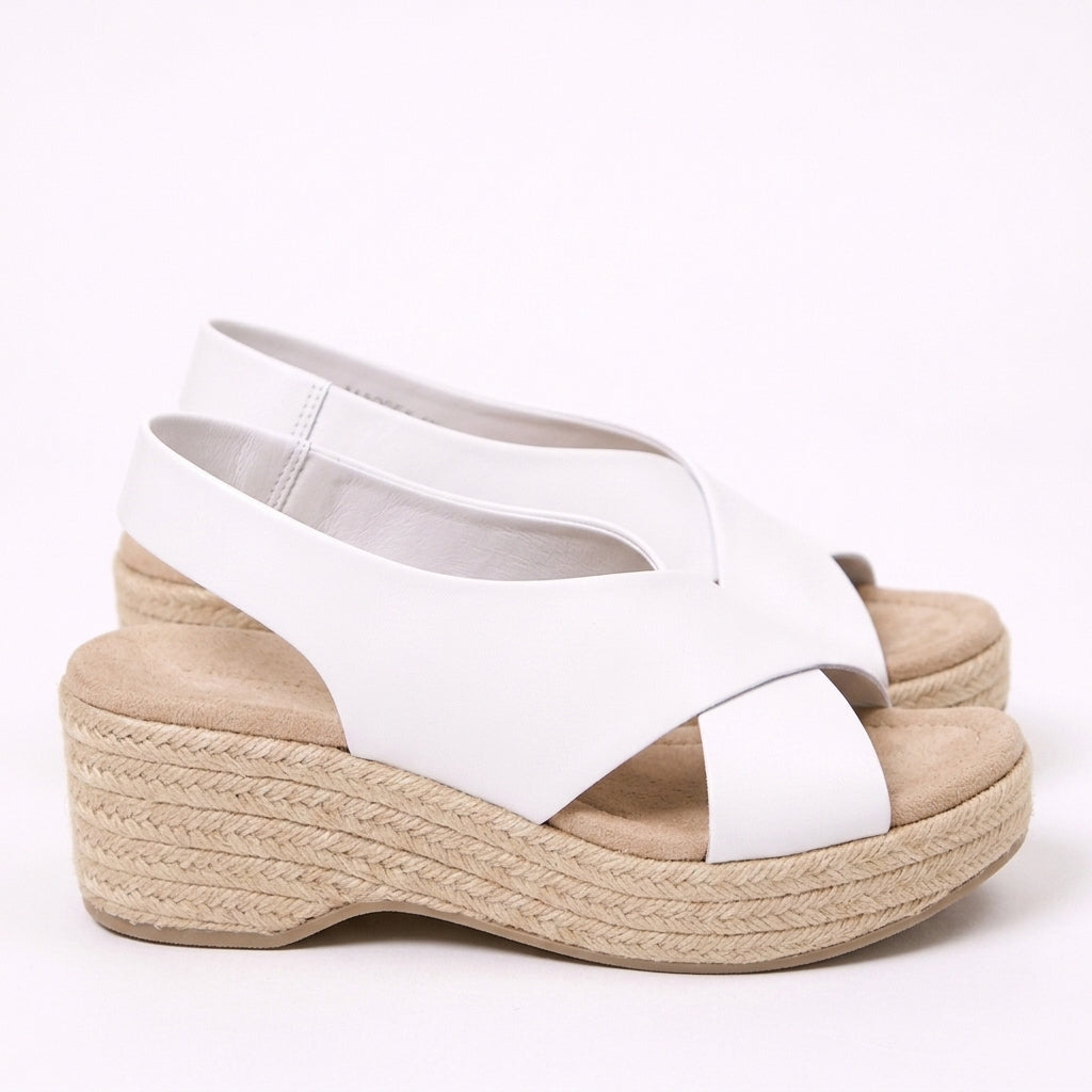 Crossover Espadrille Wedge Sandals Summer
