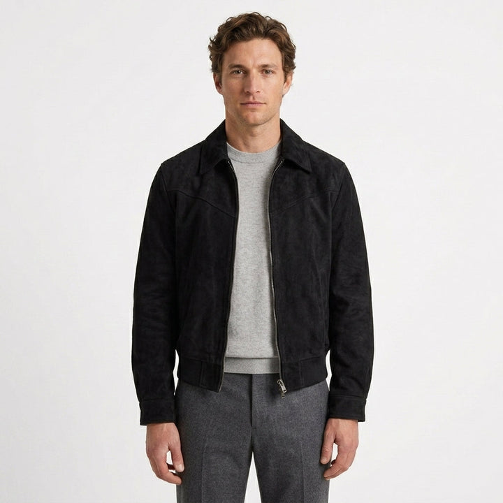 Classic Look Suede Effect Jacket