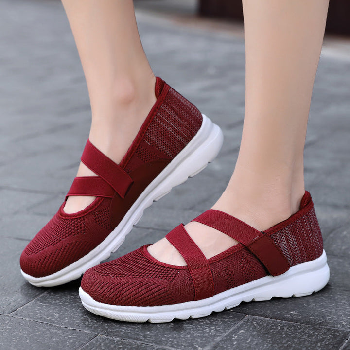 Women's Comfortable Slip-On Sneakers with Flexible Strap System EB