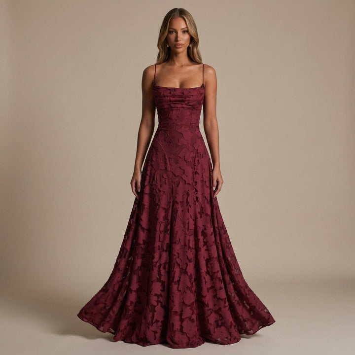 A Line Maxi Dress Godet Panels
