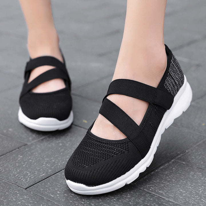 Women's Comfortable Slip-On Sneakers with Flexible Strap System EB