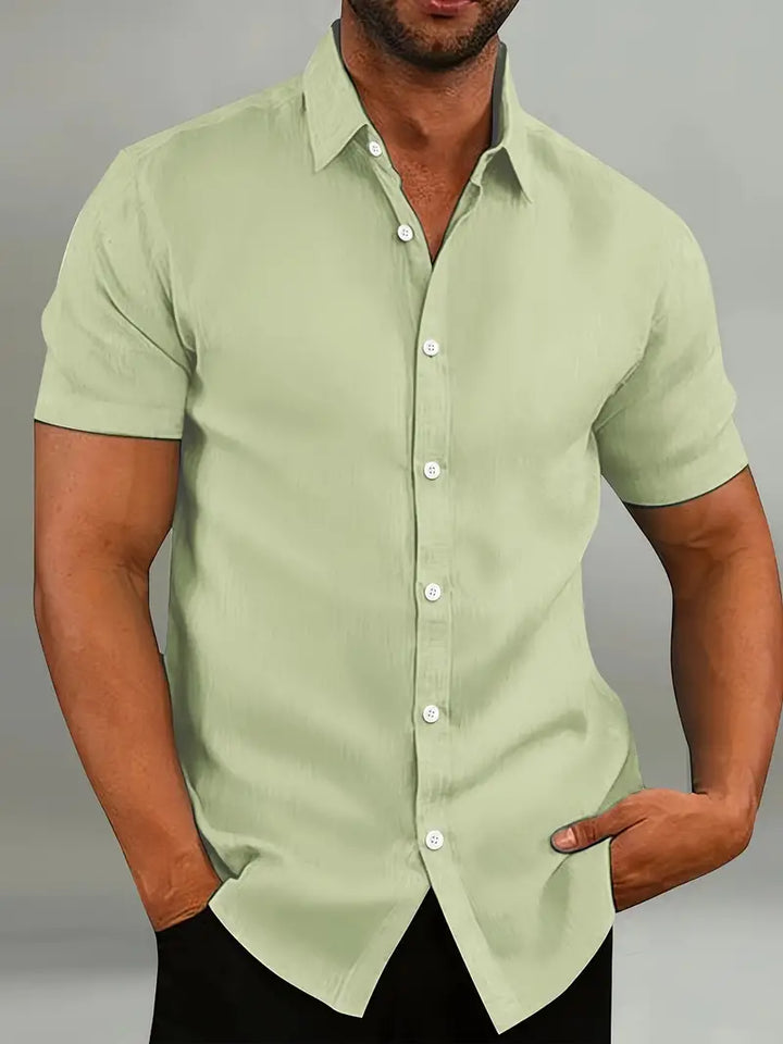 Laurent Monaco Men'S Summer Button-Up Shirt, view 7 - Elena Harper