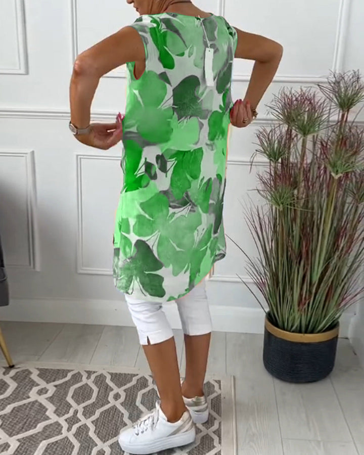 KLARISSA LONG FLOWER BLOUSE