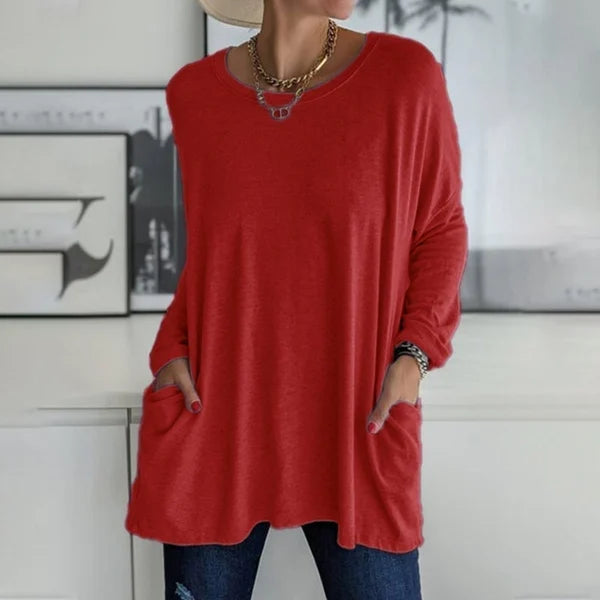 Sabrina | Relaxed Pocket Knit Sweater