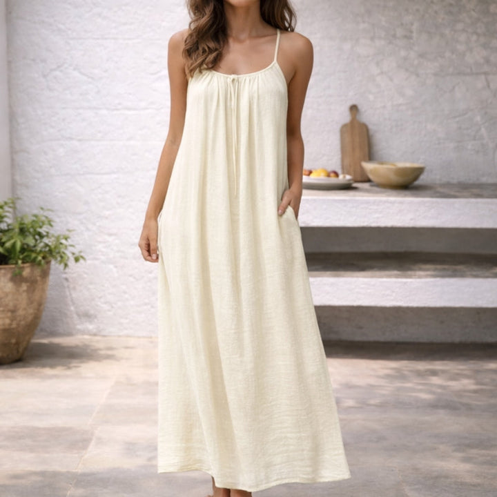 Trinidad | Women's Maxi Dress with Thin Straps and Loose Fit