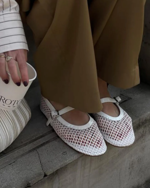 Ladies' Mary Jane Mesh Shoes - Lightweight Timeless Silhouette