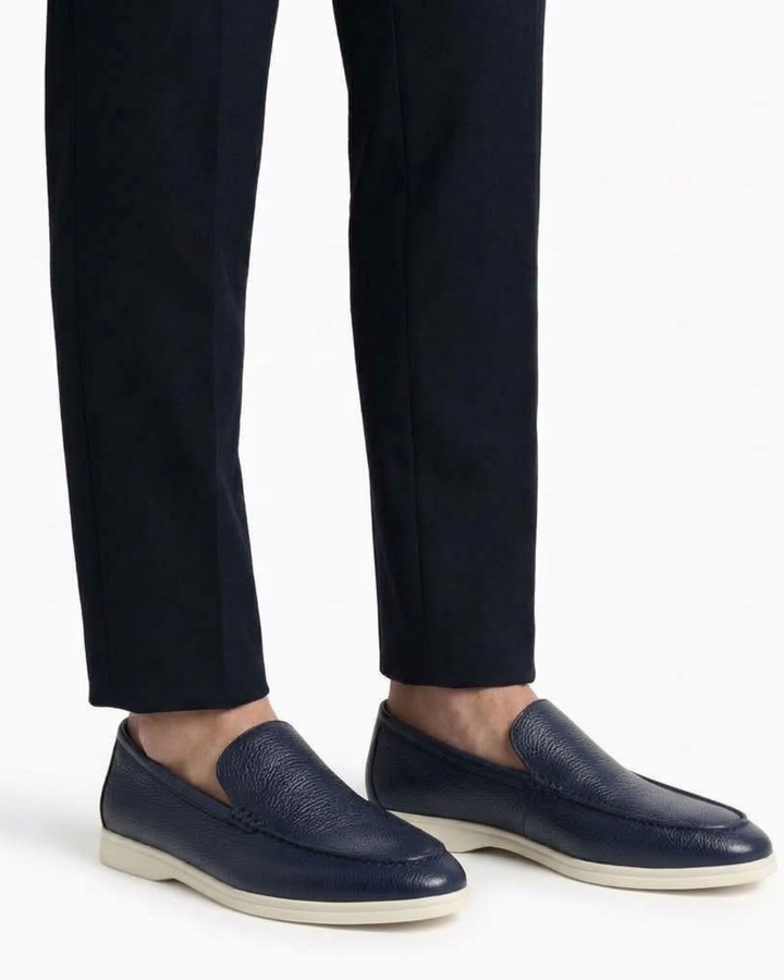 Slip-On Loafers with Stitching for Men