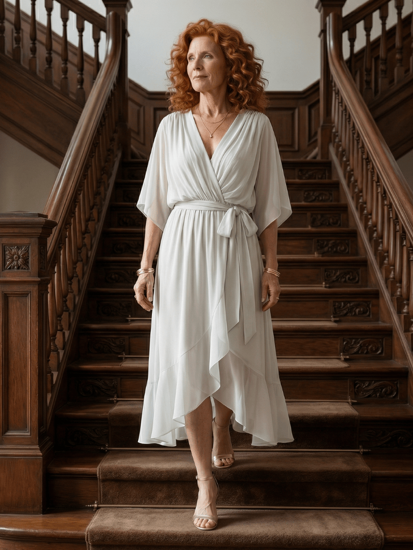 Elric™  |  Light Drape Midi Dress