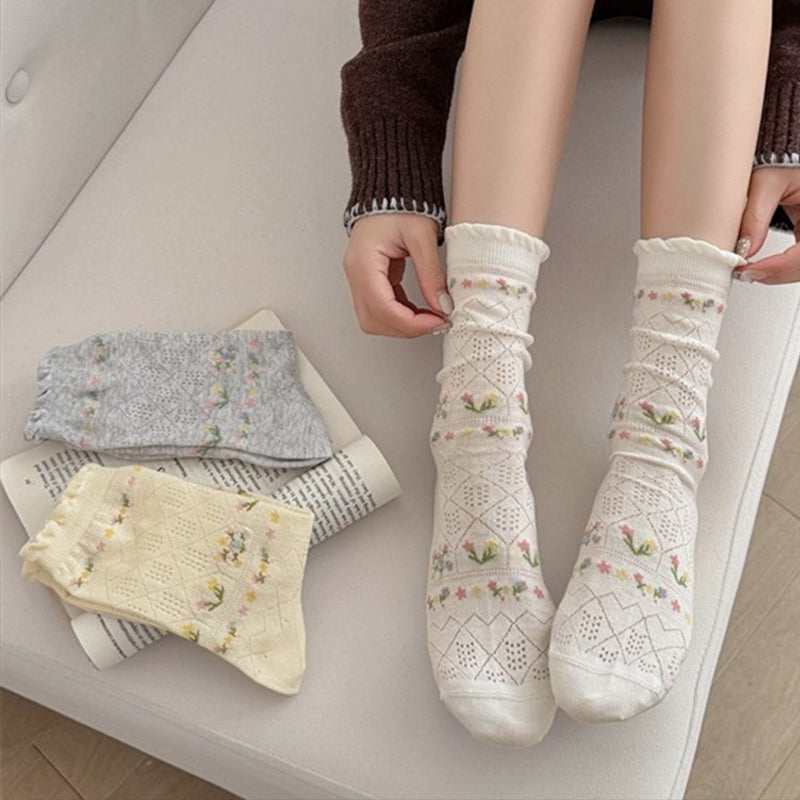 Casual Floral Socks