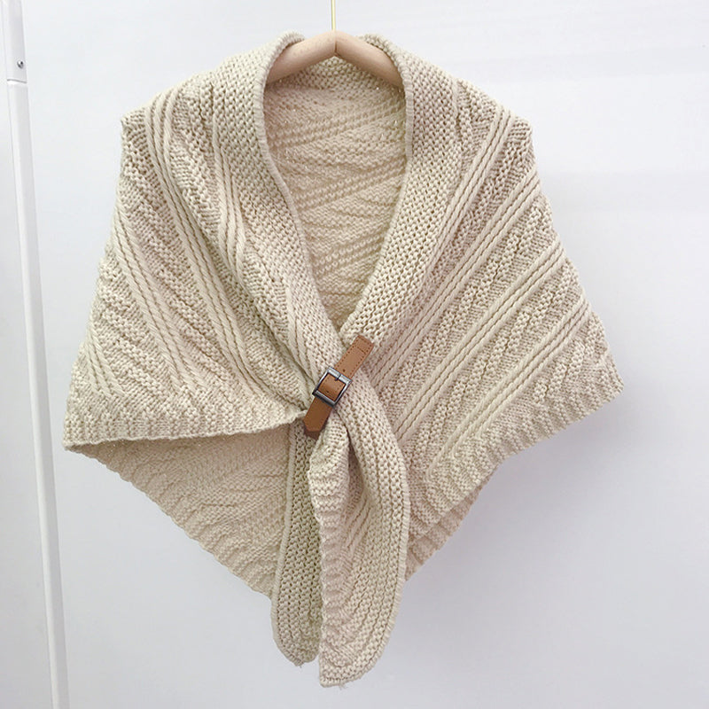 Solid Color Warm Shawl