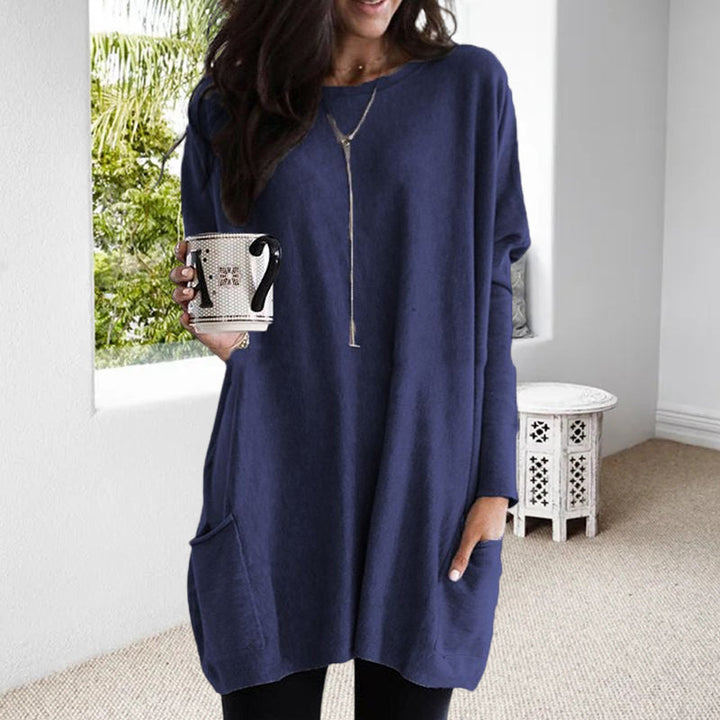 Cotton Women's Sweater with Pockets – Comfortable Practical Fit