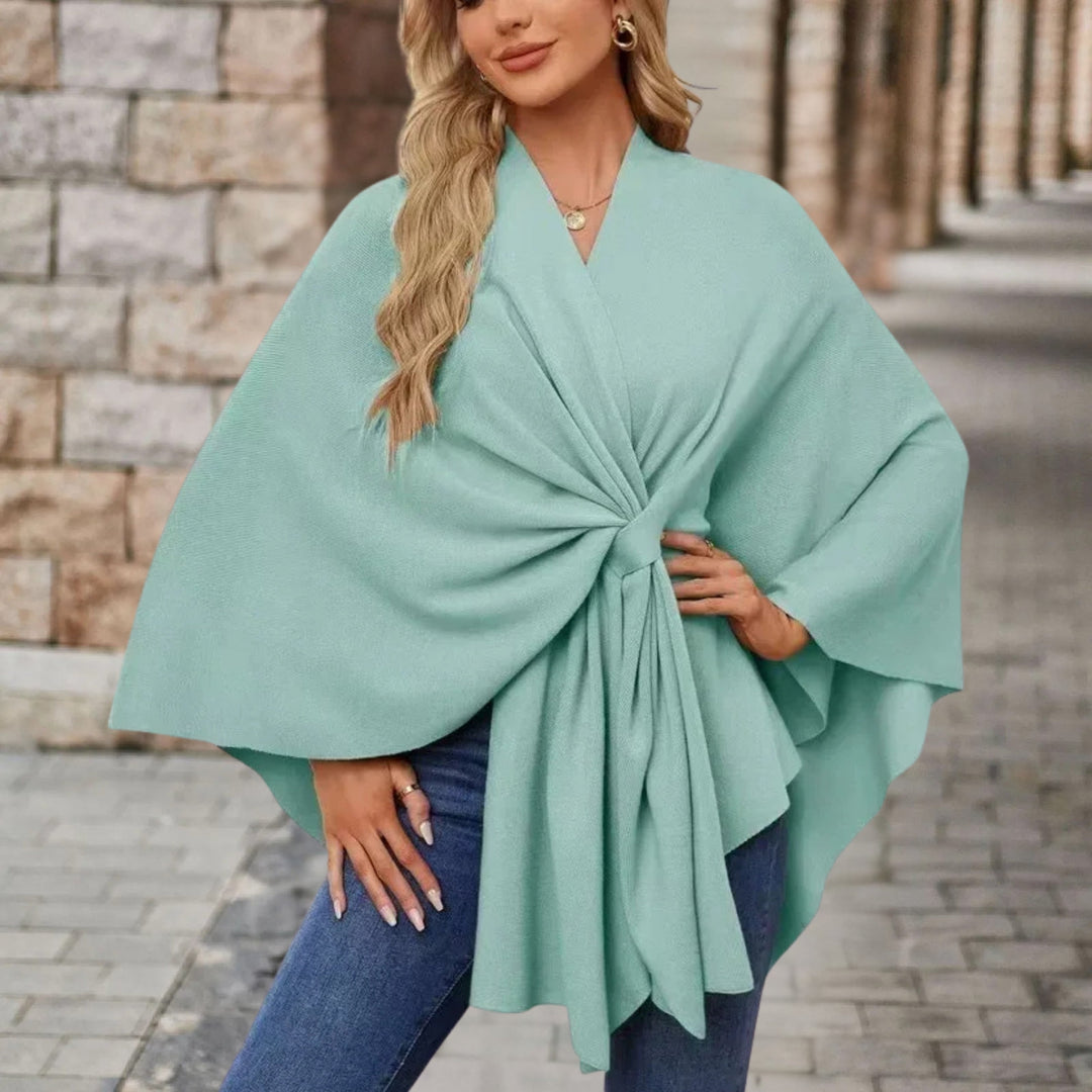 Veronika | Women's Cape-Style Top with Front Knot
