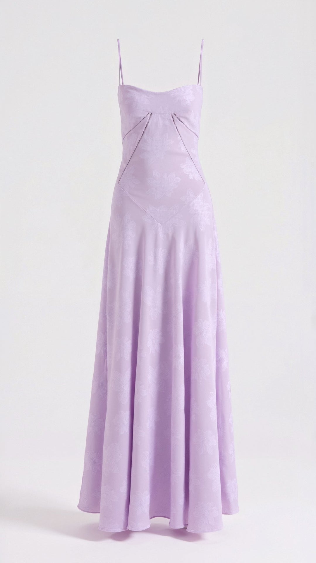 Pavia | Maxi wedding dress with thin straps and flowing design for women