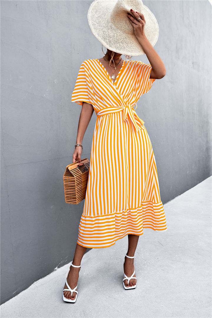Mary - Striped Maxi Dress