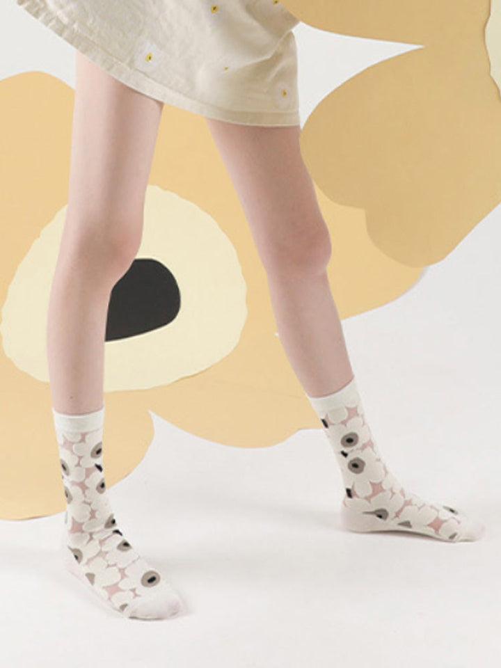 Patchwork Flower Crystal Socks, view 9 - Elena Harper