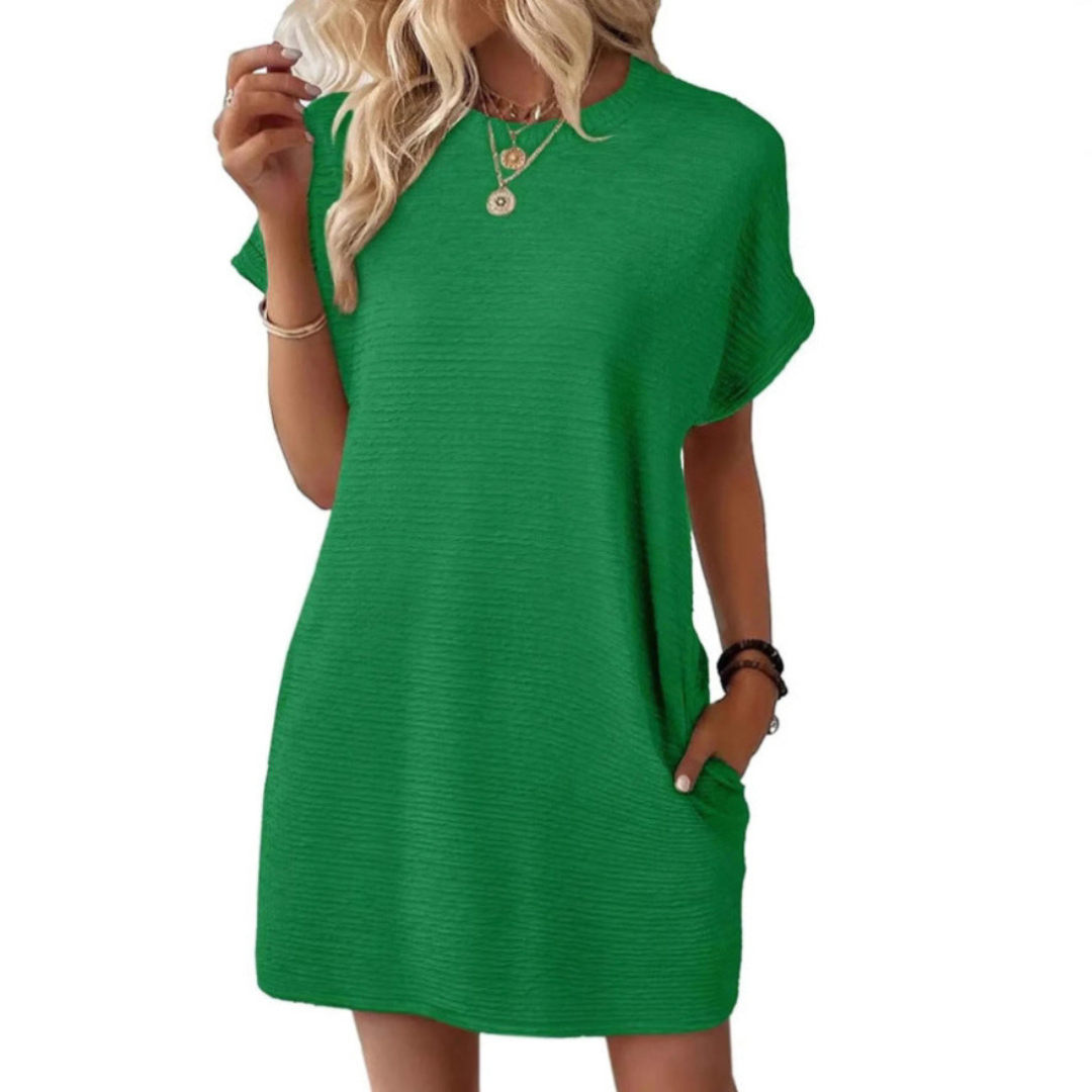 Tessa | Minimalist Round Neck Summer Dress