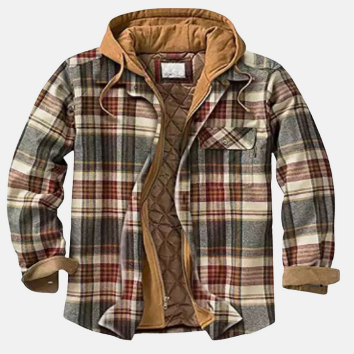 Erich | Men's Casual Warm Checkered Jacket with Buttons