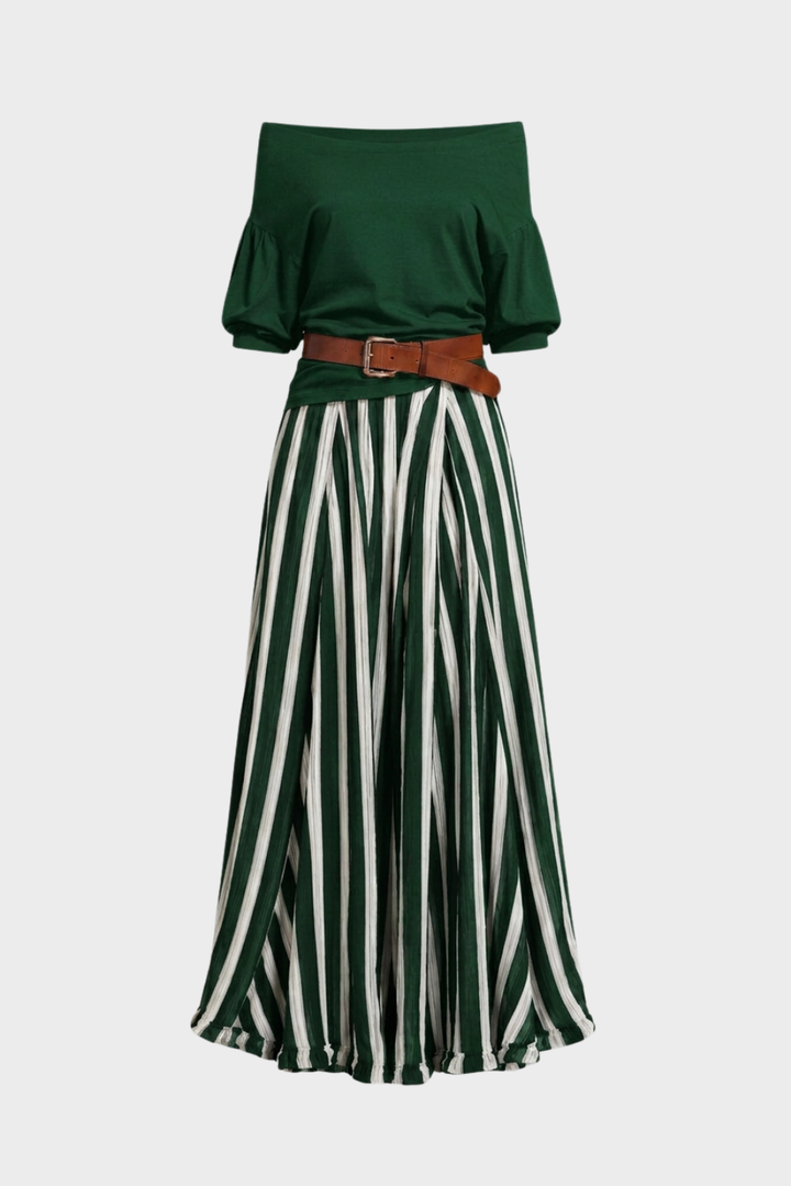 Women's Two-Piece Top & Skirt Set - Elena Harper