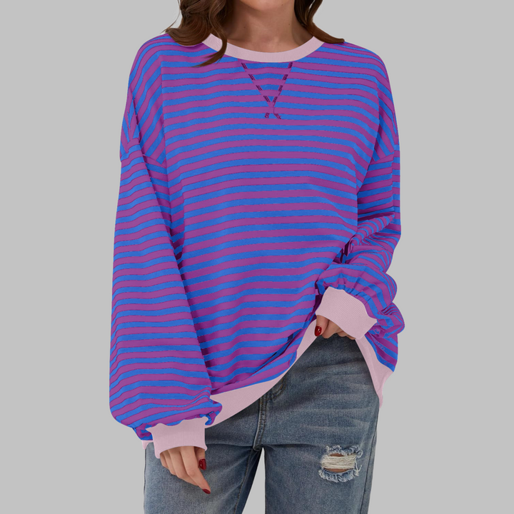 Marjen Striped Sweater, view 8 - Elena Harper