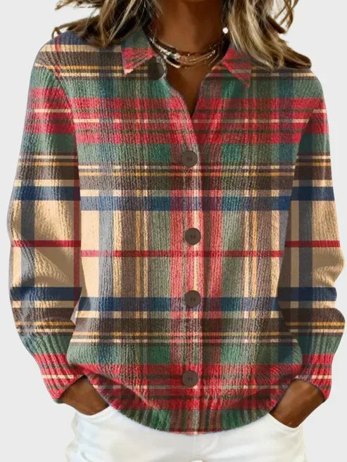 Bellatrixae Retro Plaid Cardigan - Elena Harper