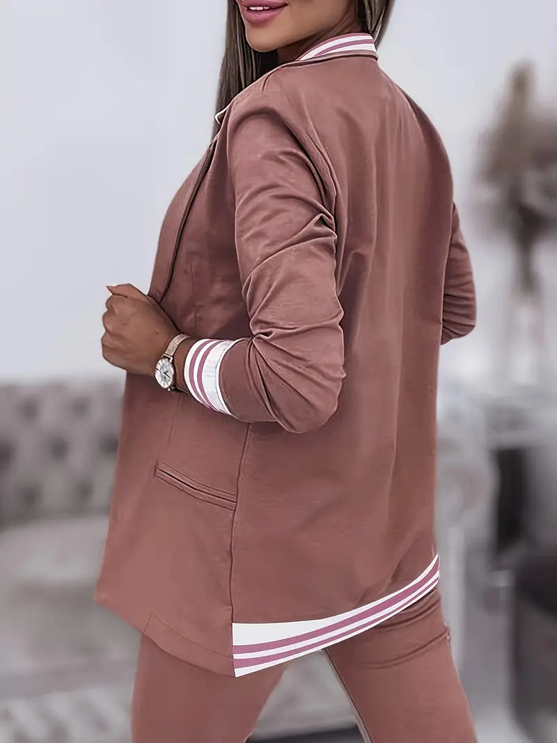 Casual Streetwear Striped Set Sophie, view 4 - Elena Harper