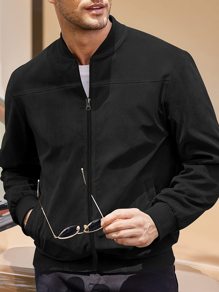 LAURENT MONACO | MEN'S ZIP-UP BOMBER JACKET