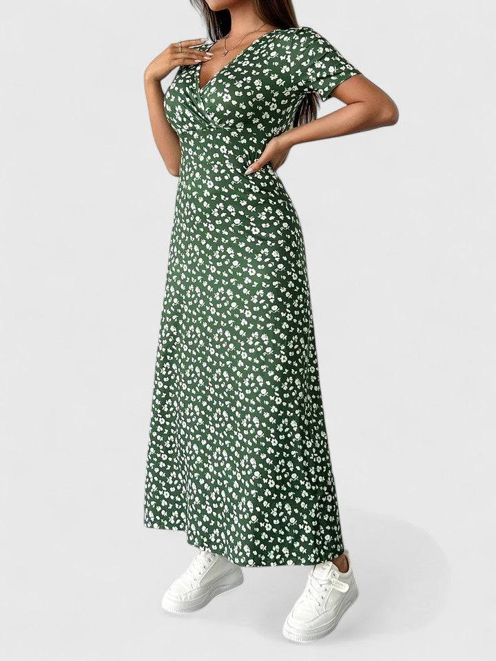 Yulivette™ sophisticated maxi dress by Emma & Rose Cape Town, featuring elegant flowing fabric and a stylish design.