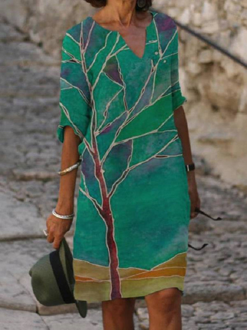 Flora - Dress with Floral Print
