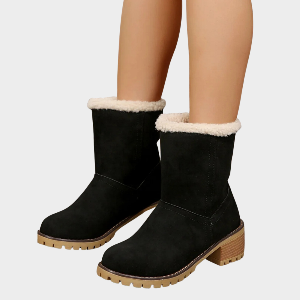 Brynn Winter Boots with Medium Heel - Elena Harper