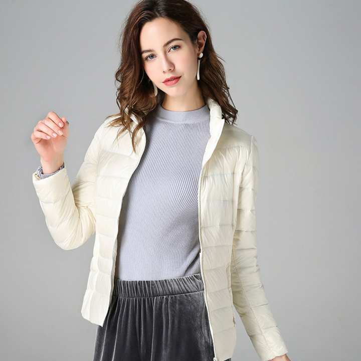 Myra™ | Ultralight Down Jacket with Refined Pleats